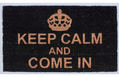 HOME Keep Calm and Come In Coir Doormat